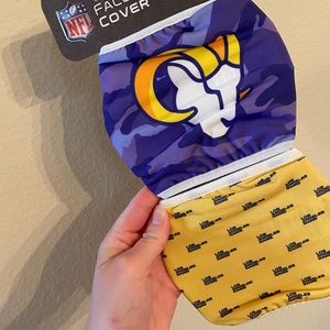 LA Rams face covers 2 pack